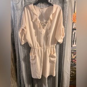 Rebecca minkofff soft pink nolita silk dress